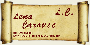 Lena Čarović vizit kartica